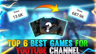 Top 6 Best Games For New Gaming YouTube Channel in 2024 [upl. by Atnek]