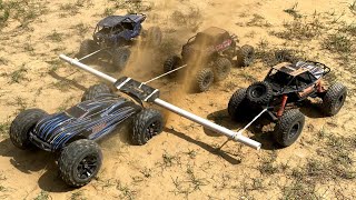 JLB Cheetah RC Car vs 3 Bigfoot Rock Crawler  Remote Control Car  RC Cars [upl. by Puri]