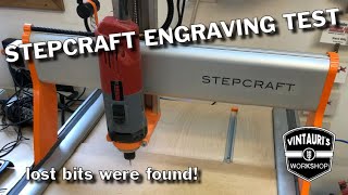 Stepcraft D600 CNC Engraving with 60 degree V Bit from Rockler [upl. by Fi]