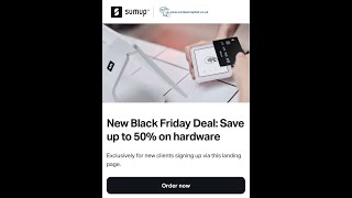 SumUp Air Card Reader Black Friday 50  off [upl. by Semadar944]