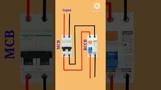 MCB Aur RCCB Connection  How to Connect MCB and RCCB [upl. by Yatnoed]