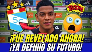 🔴🚨¡ALERTA EN SPORTING CRISTAL ¡DECIDIÓ SU FUTURO ¡TODOS SE SORPRENDIERON SPORTING CRISTAL HOY [upl. by Akimot]