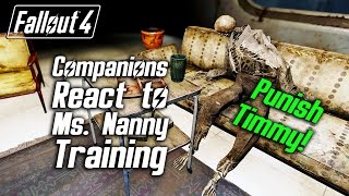 Fallout 4  Companions React to Miss Nanny Training in the General Atomics Factory [upl. by Ober]