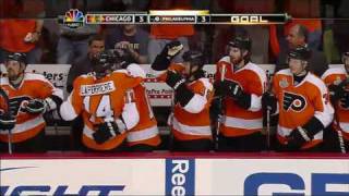 Blackhawks win Stanley Cup in OT beat Flyers in Game 6 [upl. by Allesig]