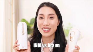 INIA vs Braun  IPL Hair Removal Testing amp Review  Double Pulse vs Single Pulse  Chris Han [upl. by Pollyanna313]