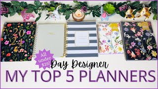 My Top 5 Planners for 2024  Day Designer Planner I 25 amp under planners Target amp Walmart Planners [upl. by Chantal]