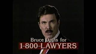 1800LAWYERS Commercial Ft Bruce Davis 1994 [upl. by Raven]