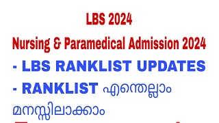 LBS 2024  Lbs RANKLIST [upl. by Novar]