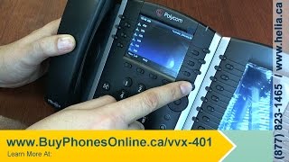 How To Configure Speed Dial Buttons on your Polycom VVX 401 Desk Phone [upl. by Mariquilla]