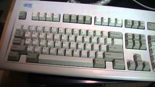 GTSILexmark nonclicky rubber dome Model M keyboard [upl. by Yatnohs]