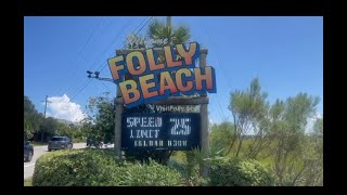 Folly Beach South Carolina beach follybeach atlanticoceanTRAVEL [upl. by Ymled96]