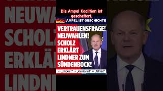 Ampel Koalition ist endlich gescheitert politik deutschland aktuell history afd spd shorts [upl. by Enimzzaj318]