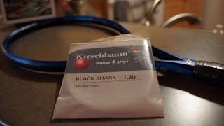 This is the best string except for one thingKirschbaum Black Shark Tennis String Review [upl. by Nirtiak]