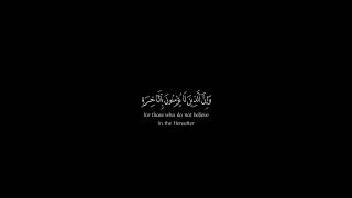 وان الذين لا يؤمنون بالاخرة عن الصراط لناكبونشاشة سوداءماهر المعيقليكرومات قرآن كروماتقرآن [upl. by Eeresid]