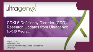 Virtual Town Hall CDD Research Updates from Ultragenyx [upl. by Eerbua]