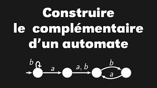 Comment calculer le complémentaire dun langage régulier didacticiel [upl. by Raual]