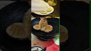 Fried Baingan Recipe Baigan Bhajafood foodie shortsviral video [upl. by Dalpe]