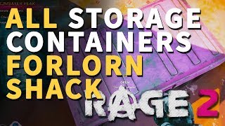 All Forlorn Shack Storage Containers Rage 2 Locations [upl. by Raynell]