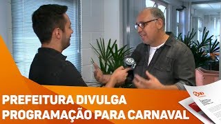 Prefeitura divulga programação para o Carnaval  TV SOROCABASBT [upl. by Yelrac]