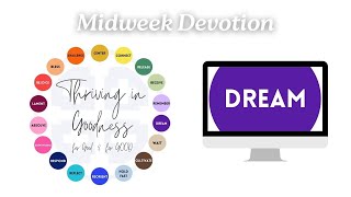 Midweek Devotion  DREAM [upl. by Cyna]