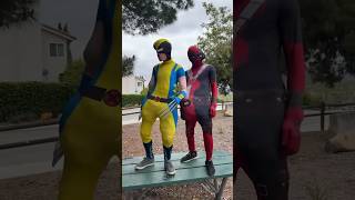 Deadpool and Wolverine from the spooderverse deadpool cosplay spooderman funny [upl. by Avitzur933]