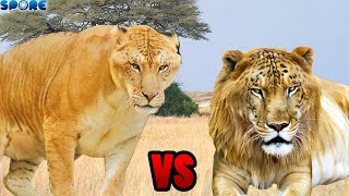 Liger vs Tigon  SPORE [upl. by Lapham]