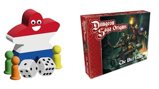 playing a solo game of Dungeon Saga Origins the Dice Game [upl. by Eolhc747]