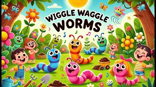 Wiggle Waggle Worms  Music for Kids [upl. by Kcirdorb]