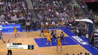 San Antonio Spurs vs Alba Berlin Highlights 8102014 [upl. by Nylesoj54]