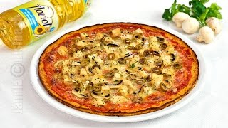 Pizza cu blat de conopida  “Reinventeazăți prânzul cu Floriol”  JamilaCuisine [upl. by Ahsik]