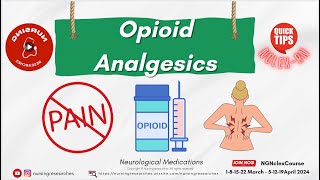 Opioid Analgesics Neurological Medications Nclex Quick Tips [upl. by Enal]