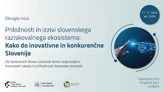 Okrogla miza Kako do inovativne in konkurenčne Slovenije [upl. by Sapphira4]