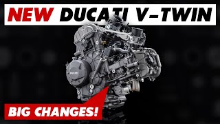 New Ducati VTwin V2 Engine Announced 11 Things To Know Panigale Multistrada Monster amp More [upl. by Elsworth13]