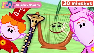 Las Notas Musicales  aprender instrumentos musicales  Sonidos para niños  Mi Primera Universidad [upl. by Wey71]