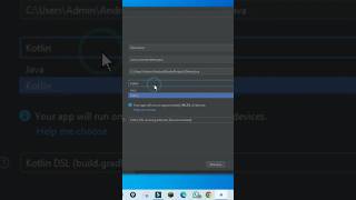 How to Choose Java Language in Android Studio Jellyfish ytshorts androidstudio shortsfeed viral [upl. by Elocaj]