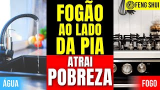 FENG SHUI COZINHA e PROSPERIDADE  Melhor Cor e Posição do Fogão Pia e Geladeira [upl. by Ikcin]