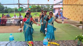 su swagatam song dance performance govt girls high school bagbahar jashpur cg [upl. by Sulokcin]