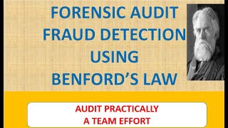 Benfords Law Fraud Detection Forensic Audit CA Aman Shaw [upl. by Hajar]