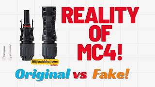 Reality of Mc4 Connectors Original Vs Fake [upl. by Carny]