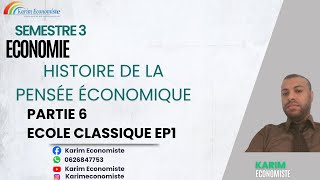 Histoire de la pensée économique S3 Economie Partie 6 [upl. by Andrei]