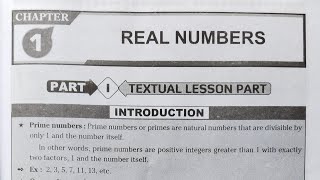 10th class mathematics 1st chapter real numbers question and answers guide [upl. by Holtorf]