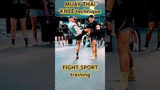 Muaythai knee technique for your fightsport training muaythai mma martialarts karate fighters [upl. by Petrina315]