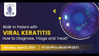 Walkin Patient with VIRAL KERATITIS [upl. by Tate]