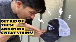 How To Clean Sweat Stains From Your Running Hat Save Your Fav Hat [upl. by Lienahs338]