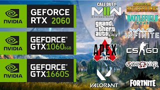 RTX 2060 VS GTX 1060 VS GTX 1660 SUPER 10 Games COMPARE 1080P FPS Test  AMD RYZEN 5 3600 [upl. by Na343]