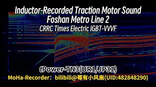 Inductor RecordingCRRC Times Electric IGBTVVVF Foshan Metro Line 2 train [upl. by Diad331]