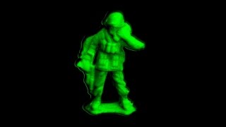 Molding and casting a Plastic army Soldier  Make Glow in the Dark Army Men At Home DIY [upl. by Arramahs]