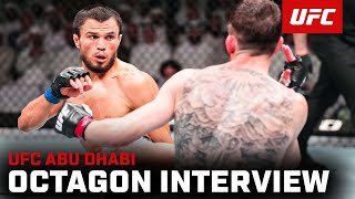 Umar Nurmagomedov Octagon Interview  UFC Abu Dhabi [upl. by Ona]