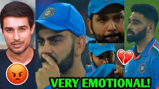 Virat Kohli Rohit VERY EMOTIONALCRYING 💔😭  IND vs AUS World Cup Final  Dhruv Rathee ANGRY [upl. by Hosfmann]