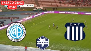 🔴BELGRANO  TALLERES EN VIVO  FUT AND GOL [upl. by Imak]